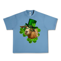 Pebble Blue st. patrick's day goat clovers and leprechaun hat Urban Heavy Tee - RanaPortraitStore