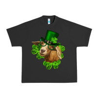 Pigment Black st. patrick's day goat clovers and leprechaun hat Urban Heavy Tee - RanaPortraitStore