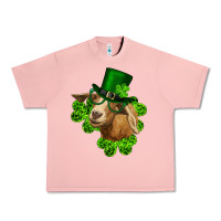Salmon st. patrick's day goat clovers and leprechaun hat Urban Heavy Tee - RanaPortraitStore
