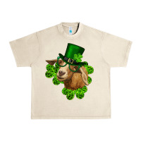 Sandshell st. patrick's day goat clovers and leprechaun hat Urban Heavy Tee - RanaPortraitStore