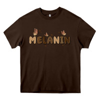 Chocolate Brown melanin Heavy Core Tee - MaliasSmallBusiness