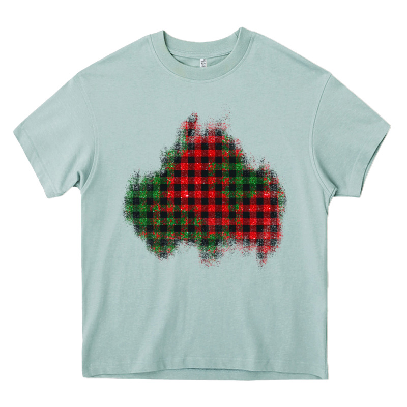 Christmas Glitter Patch Heavy Core Tee by AdoDesignShop | Teevron