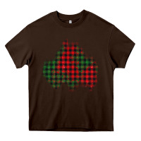 Chocolate Brown christmas glitter patch Heavy Core Tee - AdoDesignShop