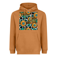 Meerkat gemstone sunflower leopard seamless pattern Heavyweight Hoodie - BundleAndBundleShop