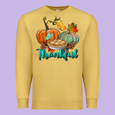 Thankful Pumpkins Premium Sweatshirt Designed By Bundleandbundleshop