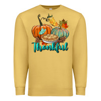 Antique Gold thankful pumpkins Premium Sweatshirt - BundleAndBundleShop