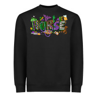 Black nurse mardi gras Heavyweight Sweatshirt - CowGirlArtShop