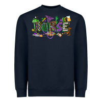 Navy nurse mardi gras Heavyweight Sweatshirt - CowGirlArtShop