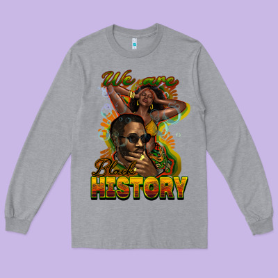 We Are Black History Long Sleeve Tee Designed By Nancycooperartshop