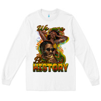 White we are black history Long Sleeve Tee - NancyCooperArtShop