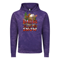Cloud Purple baking through the snow Vintage Hoodie - Jasminsmagicworld