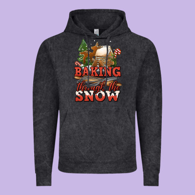 Baking Through The Snow Vintage Hoodie Designed By Jasminsmagicworld
