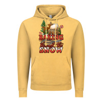 Vintage Mustard baking through the snow Vintage Hoodie - Jasminsmagicworld