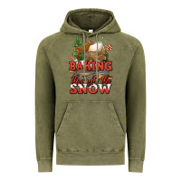 Vintage Olive baking through the snow Vintage Hoodie - Jasminsmagicworld