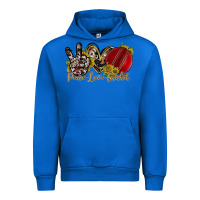 Cobalt peace love cricket Urban Hoodie - RacoonDesign