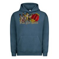 Pigment Midnight Navy peace love cricket Urban Hoodie - RacoonDesign