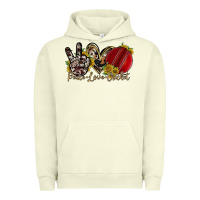 Pigment Pistachio peace love cricket Urban Hoodie - RacoonDesign