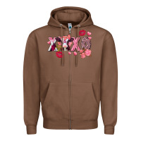 Chestnut Xoxo baby Cow Valentine's Day Zipper Hoodie - FaDigitalArtStudio