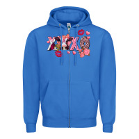 True Royal Xoxo baby Cow Valentine's Day Zipper Hoodie - FaDigitalArtStudio