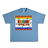 Pebble Blue straight against hate tumbler Urban Heavy Tee - JahusDesignShop