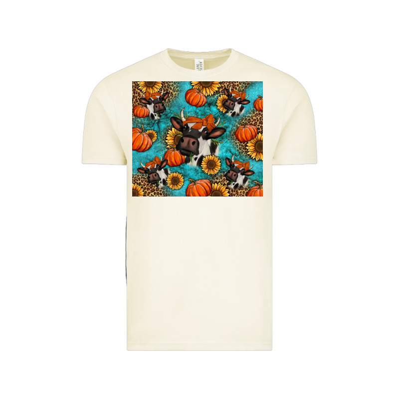 Autumn Pumpkins Holstein Cow Vintage Tee by Jasminsmagicworld | Teevron