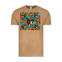 Vintage Camel autumn pumpkins holstein cow Vintage Tee - Jasminsmagicworld