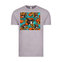 Vintage Zinc autumn pumpkins holstein cow Vintage Tee - Jasminsmagicworld