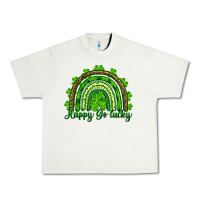 Pistachio Saint Patricks Day Happy Go Lucky Rainbow Urban Heavy Tee - RanaPortraitStore