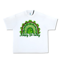 Saint Patricks Day Happy Go Lucky Rainbow Urban Heavy Tee | Teevron