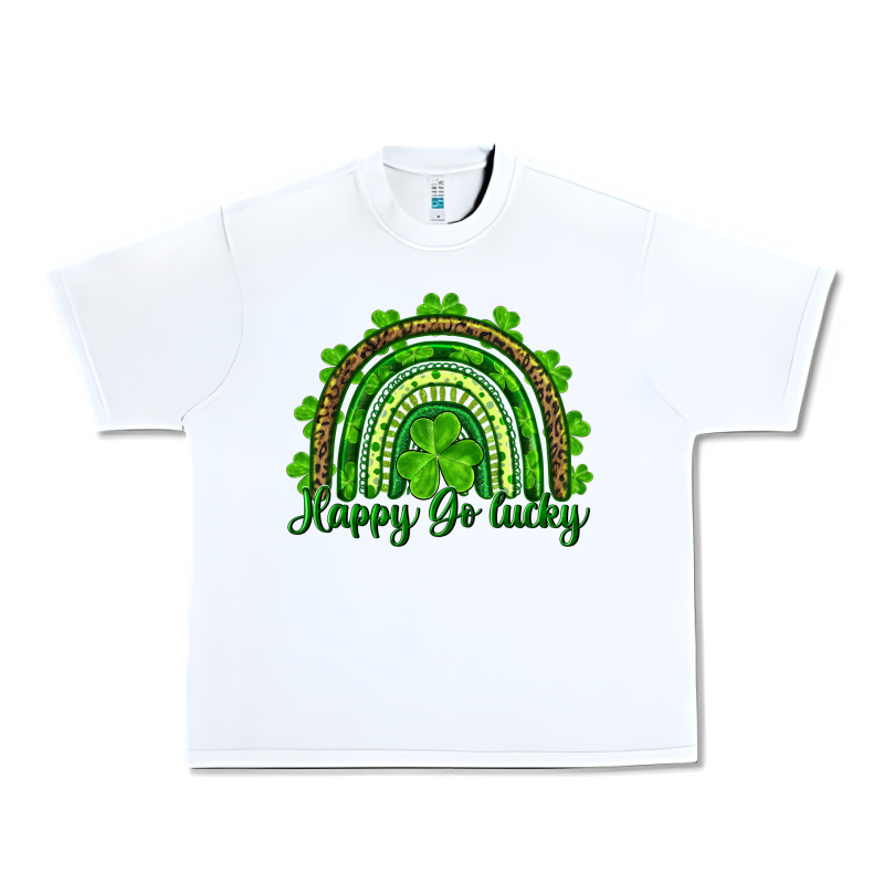 Saint Patricks Day Happy Go Lucky Rainbow Urban Heavy Tee by RanaPortraitStore | Teevron