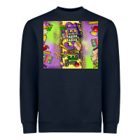 Navy teacher mardi gras Heavyweight Sweatshirt - CowGirlArtShop