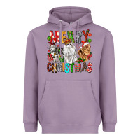 Lavender Merry christmas cats Heavyweight Hoodie - FaDigitalArtStudio