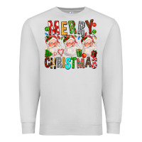 Dove Grey Merry christmas santa Premium Sweatshirt - FaDigitalArtStudio