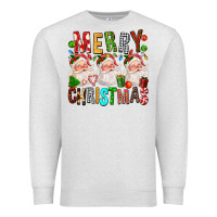 Oatmeal Heather Merry christmas santa Premium Sweatshirt - FaDigitalArtStudio