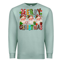 Seafoam Merry christmas santa Premium Sweatshirt - FaDigitalArtStudio
