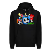 Black Soccer Coffee Mug Premium Hoodie - FaDigitalArtStudio