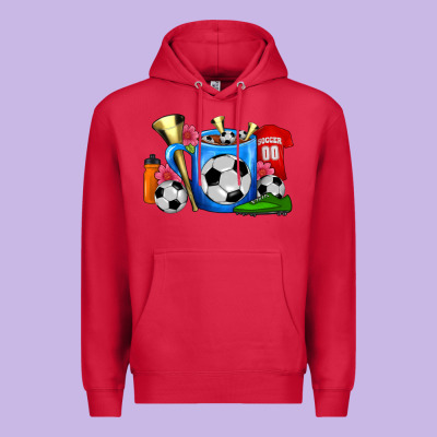 Soccer Coffee Mug Premium Hoodie Designed By Fadigitalartstudio