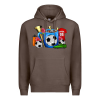 Coffee Soccer Coffee Mug Premium Hoodie - FaDigitalArtStudio