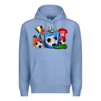 Colony Blue Soccer Coffee Mug Premium Hoodie - FaDigitalArtStudio