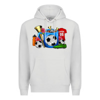 Dove Grey Soccer Coffee Mug Premium Hoodie - FaDigitalArtStudio
