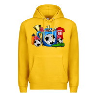 Lemon Soccer Coffee Mug Premium Hoodie - FaDigitalArtStudio