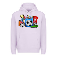 Lilac Soccer Coffee Mug Premium Hoodie - FaDigitalArtStudio