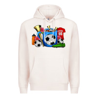 Pale Pink Soccer Coffee Mug Premium Hoodie - FaDigitalArtStudio