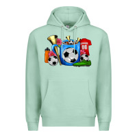 Seafoam Soccer Coffee Mug Premium Hoodie - FaDigitalArtStudio