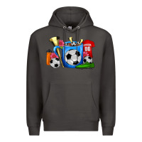 Smoke Soccer Coffee Mug Premium Hoodie - FaDigitalArtStudio