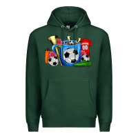 Sports Green Soccer Coffee Mug Premium Hoodie - FaDigitalArtStudio