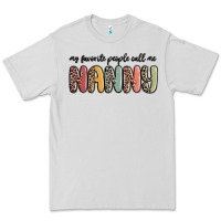 Dove Grey my favorite people call me nanny Premium Tee - MaliasSmallBusiness
