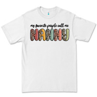 White my favorite people call me nanny Premium Tee - MaliasSmallBusiness