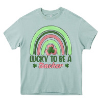 Arona lucky to be a teacher Heavy Core Tee - MaliasSmallBusiness
