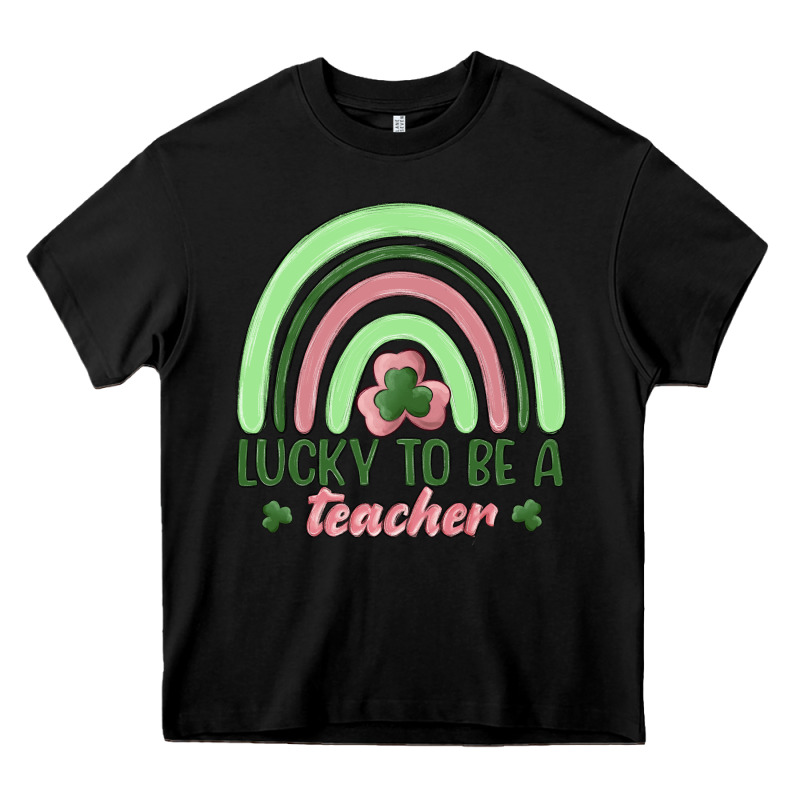 Lucky To Be A Teacher Heavy Core Tee by MaliasSmallBusiness | Teevron